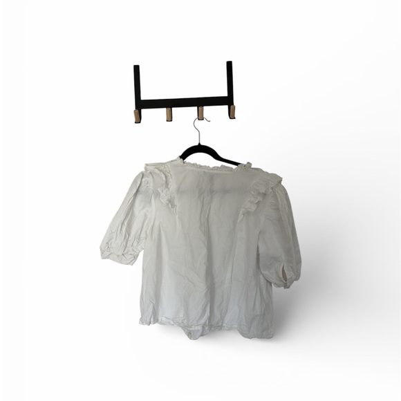 New Look Ivory Ruffle Top - Picture 2 of 5